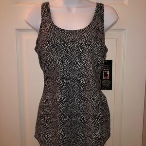 Shore Shapes skirted one-piece bathing suit